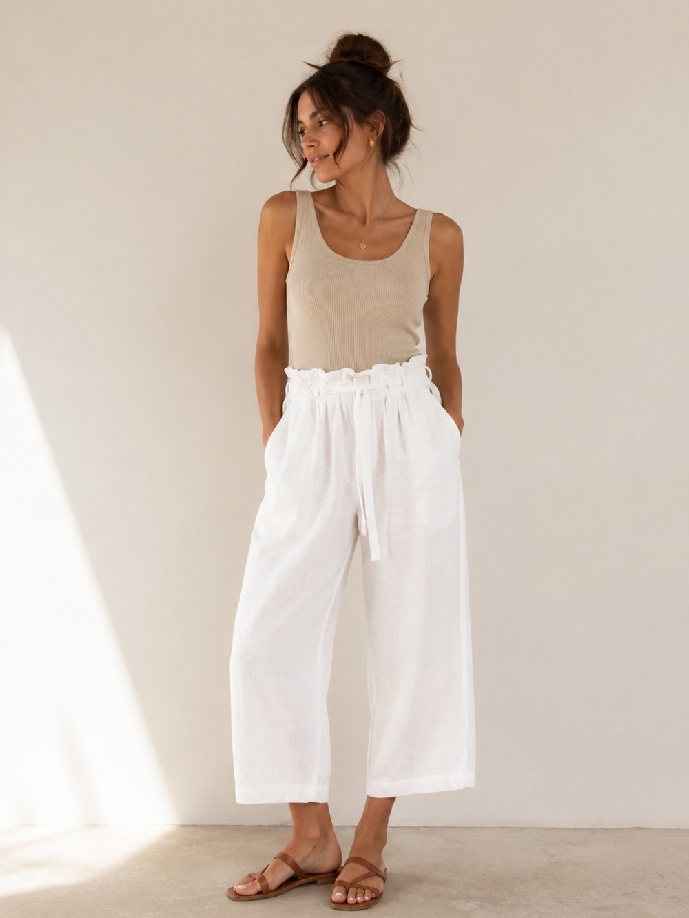Marc O’Polo Wide Leg Pure Linen Pants New size 38